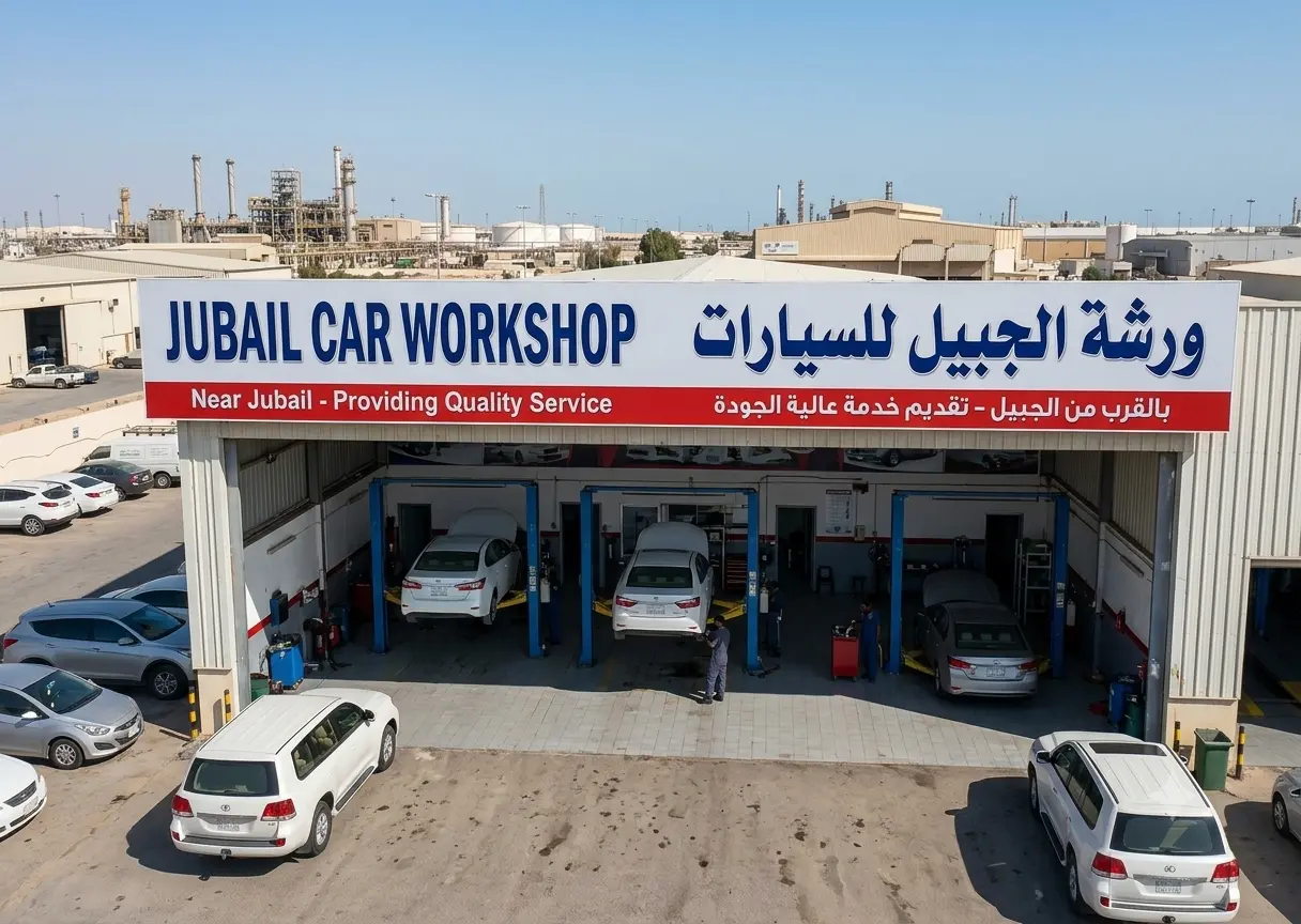 Car workshop near Jubail