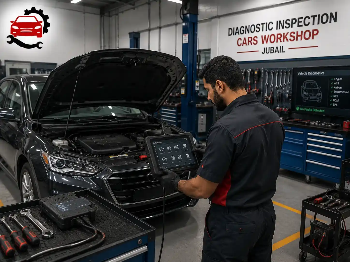 Diagnostic inspection cars workshop Jubail