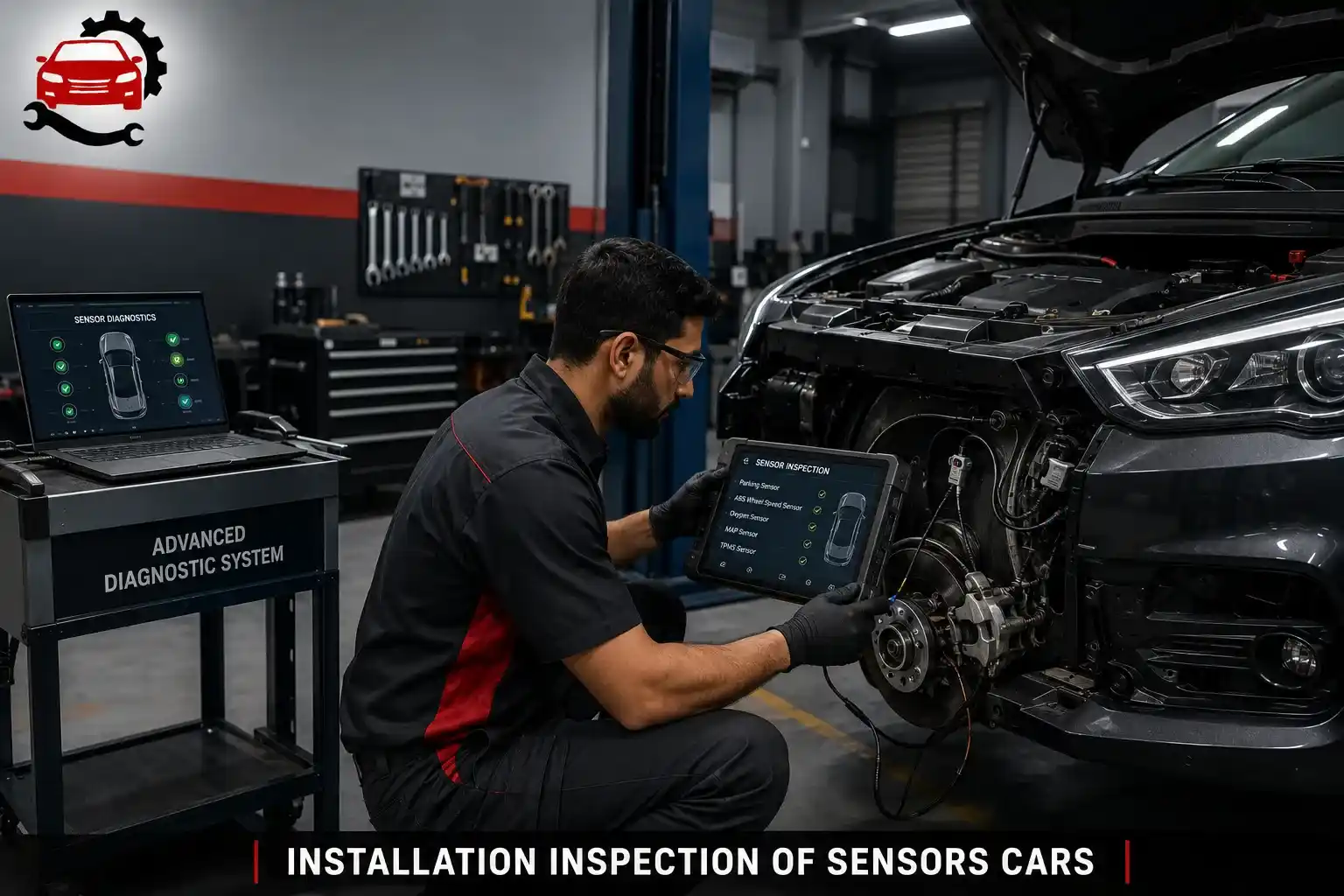 Installation inspection of sensors cars