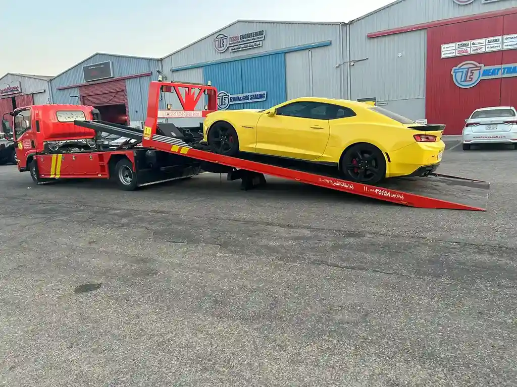 Flatbed truck in Jubail